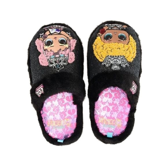 Big Girl LoL Surprise! Graphic Comfy Lounge Slippers Shoes Size 4/5 - Picture 9 of 10